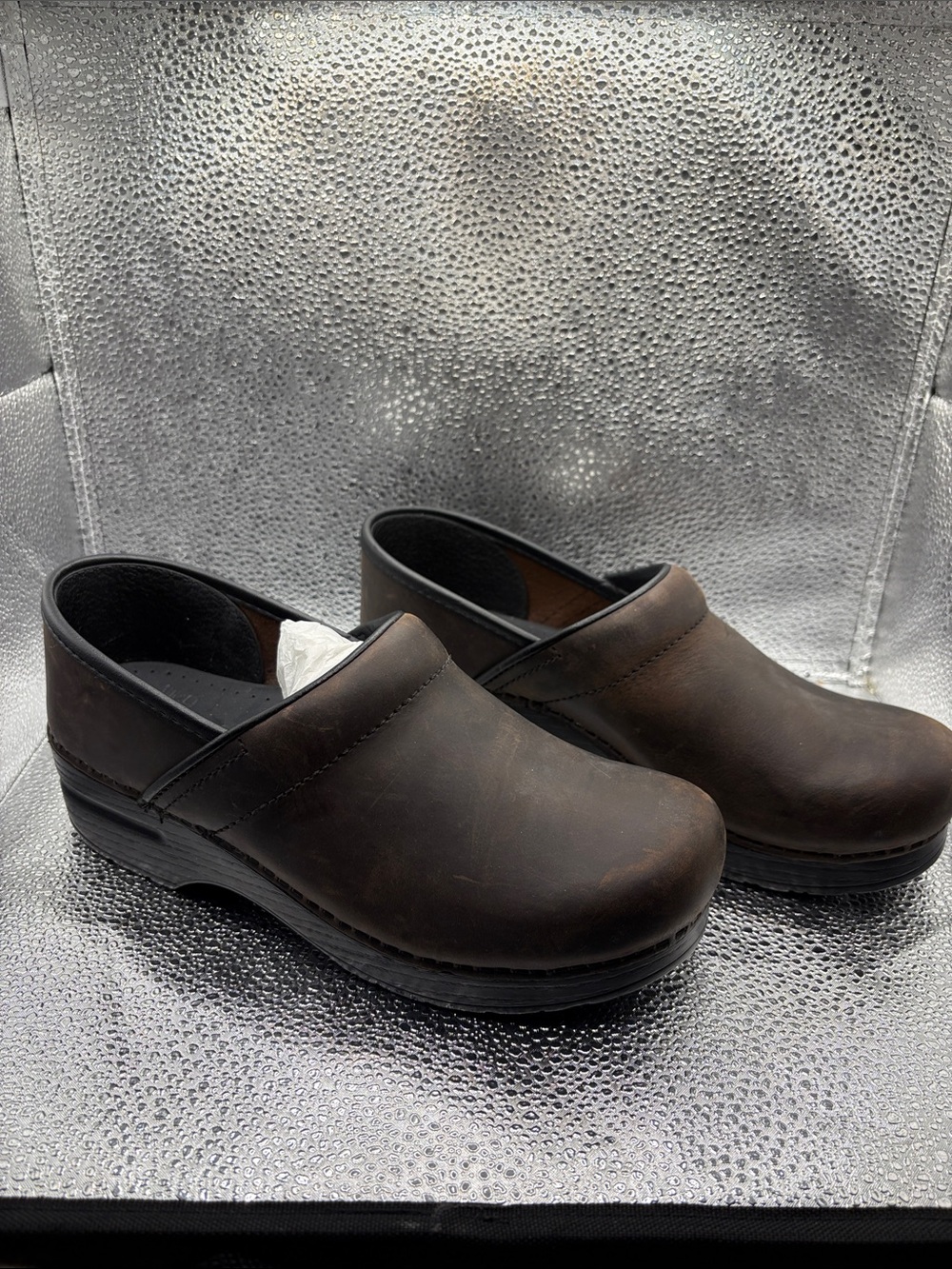 Dansko Brown Leather Women's Clogs